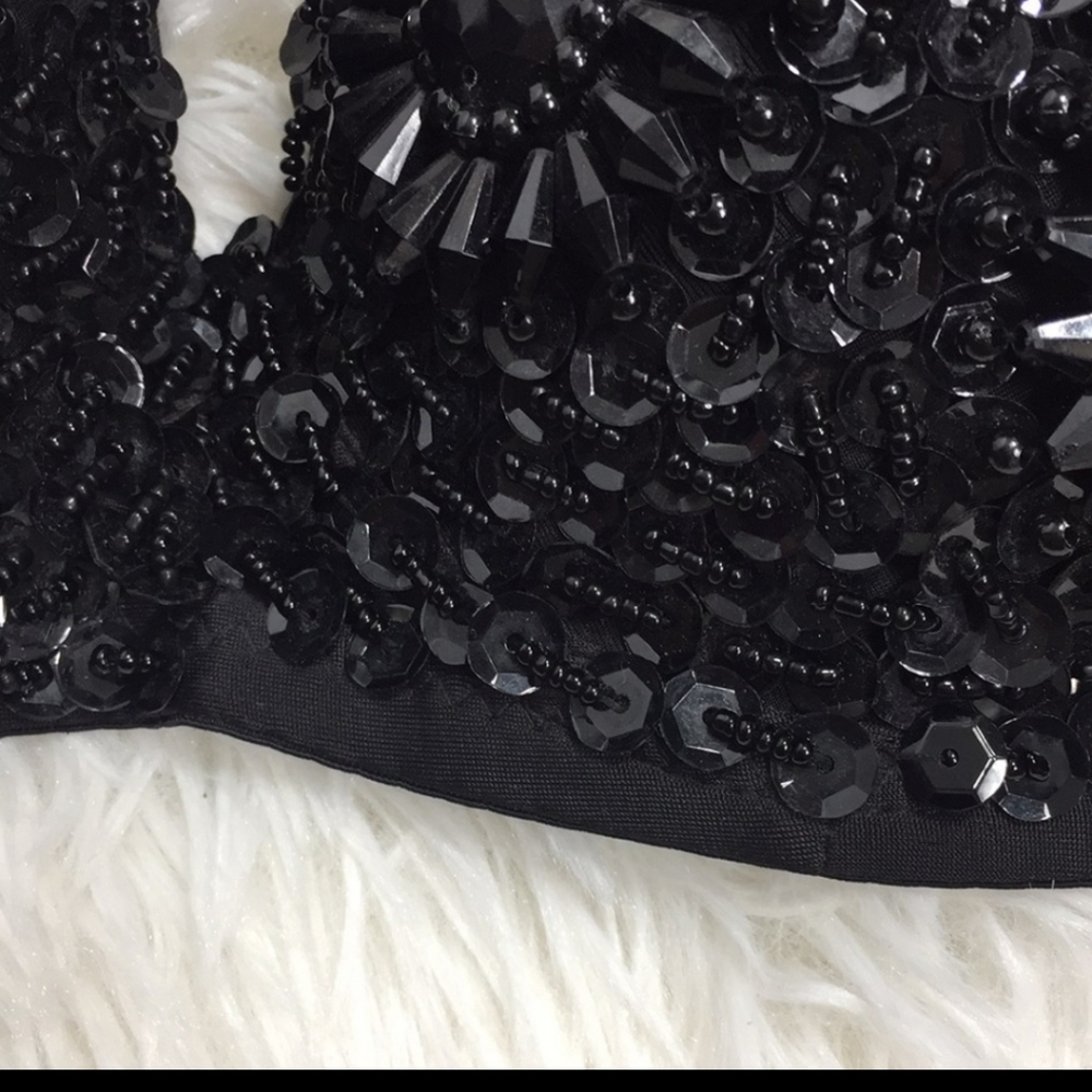 Black BEADED Madonna...Selena BRA!!! AMAZING!!!! - Picture 14 of 15